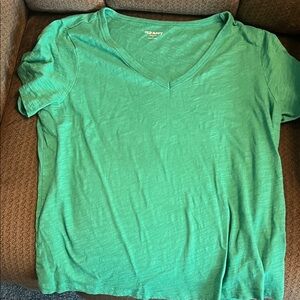 Old Navy Teal Short Sleeve V-Neck Tee